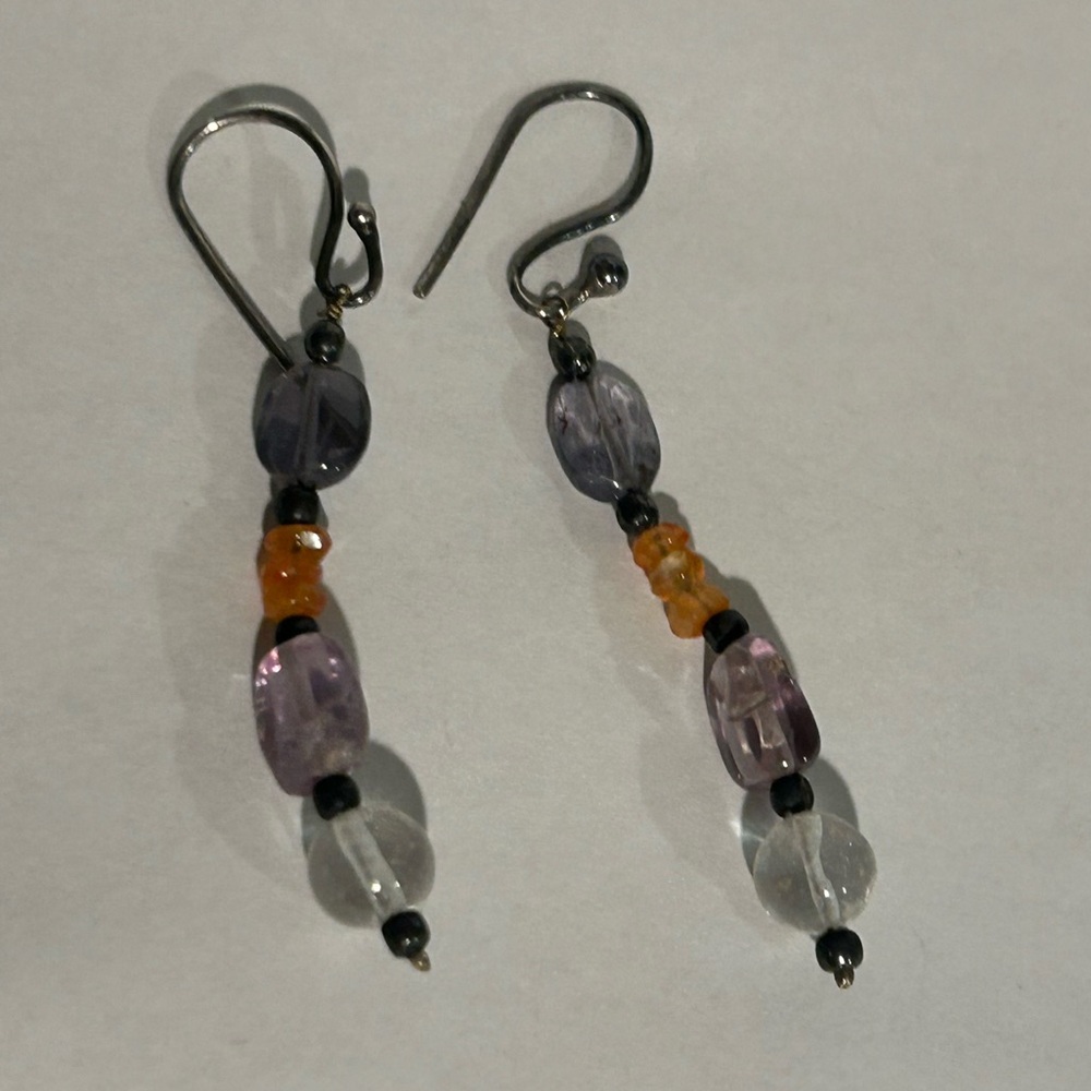 Elegant Multi-Color Beaded Earrings
